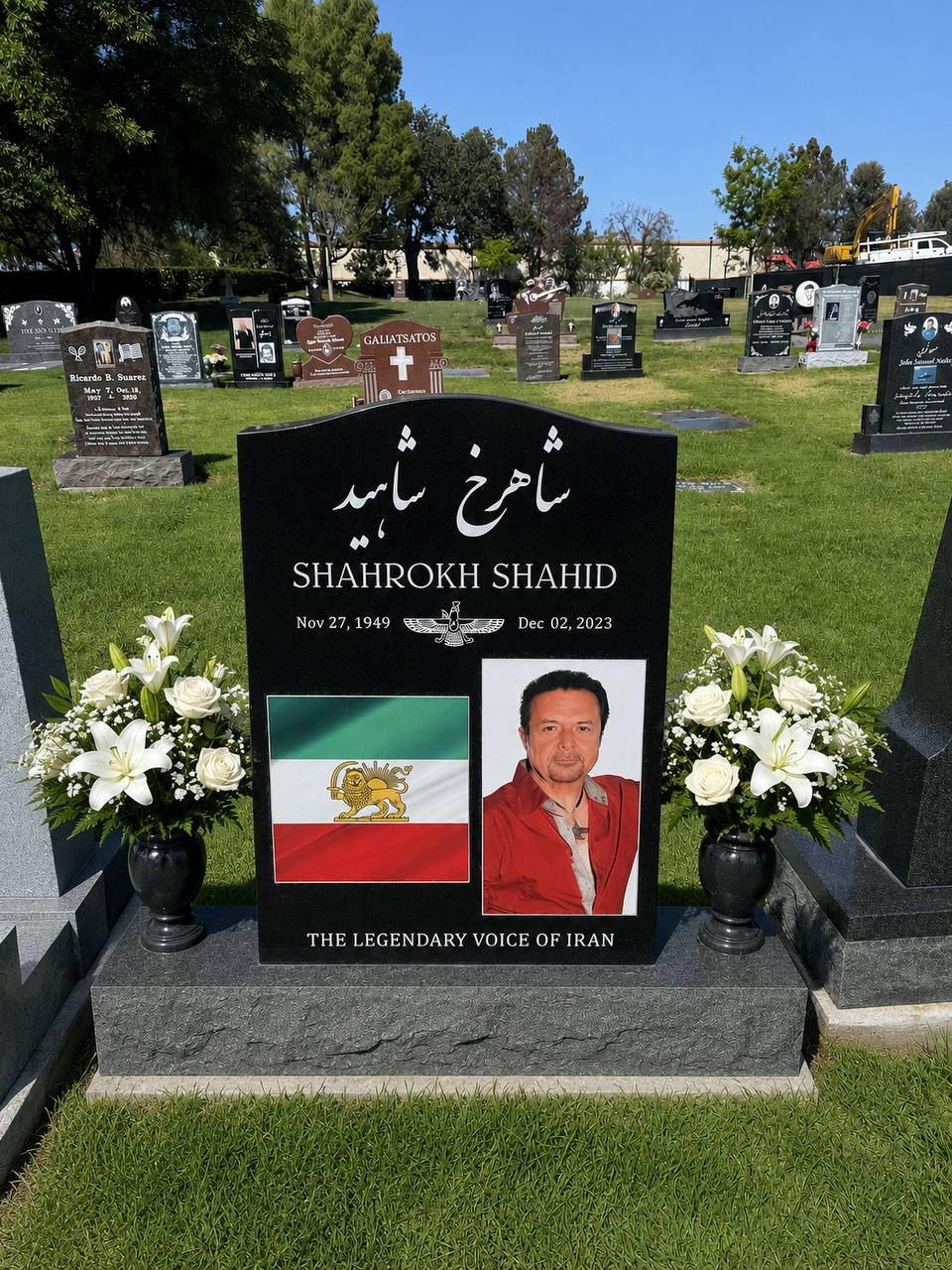 Shahrokh Shahid memorial grave marker